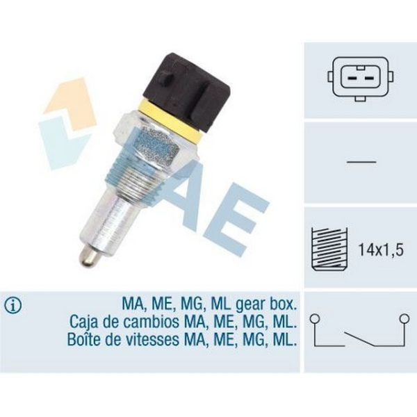 Geri Vites Müşürü 106 205 306 Ym Ax Saxo Xsara 214 414 1.4 1.6 Ma Şanzıman Uzun Peugeot 106 FAE-40570 2257.40