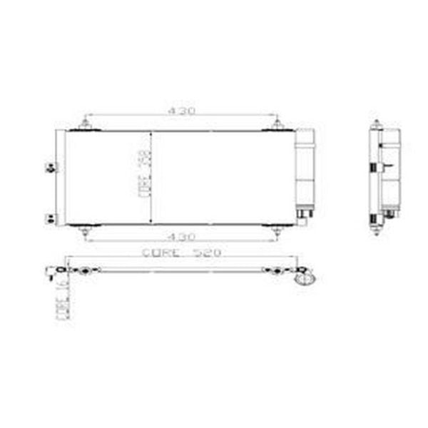 Klima Radyatörü Partner II 02> 1.6 Hdı Berlıngo 1.6 Xsara Pıcasso 06- 01> 1 Sıra Alb Sıst Peugeot Partner KLE-040ABC010 6455.CN