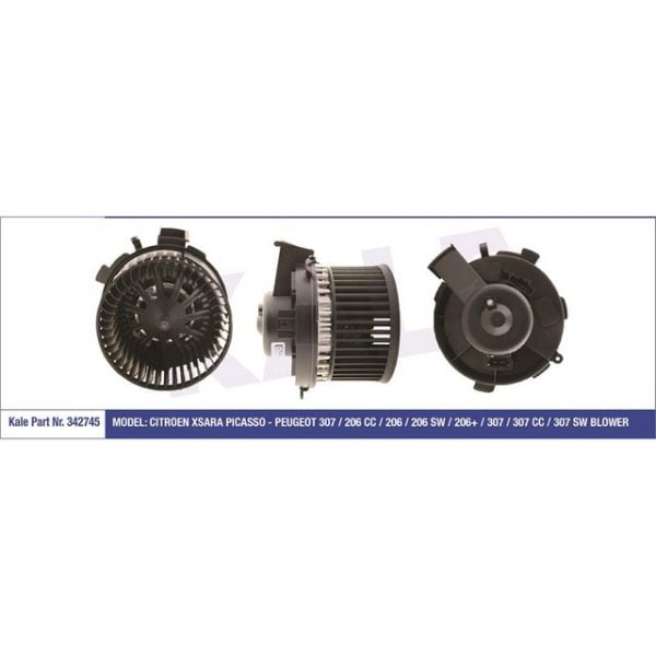 Kalorifer Motoru P307 (01-08) P206 P206+(T3E) Plus Xsara Pıcasso (Otomatık Klımalı) Peugeot 206 KLE-342745 6441.K0