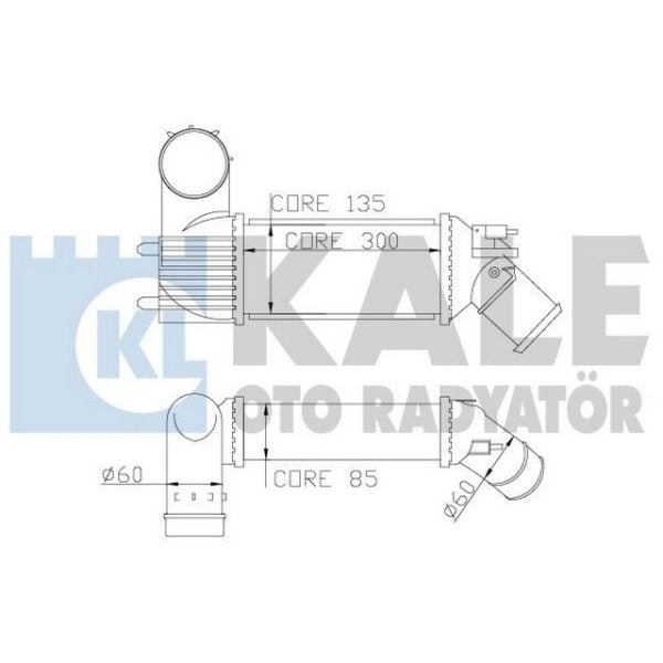 Turbo Radyatörü 406 Ym 406 99> 2.0 Hdı 607 607 00> 2.0 C5 Peugeot 406 KLE-343600 0384.F3