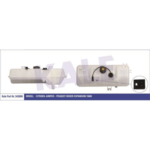 Radyatör Yedek Su Deposu Ducato Boxer Jumper (97-03) Musurlu (Kapaklı) Fiat Ducato KLE-343890 1323.J6