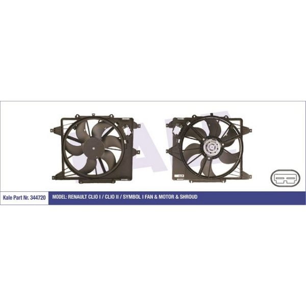 Fan Motoru Davlumbazlı Thalıa I-Symbol II-Trafıc II-Clıo II-Kangoo 97> Megane I-Scenıc I (99-03) Klımalı Renault Clio KLE-344720 7701045816