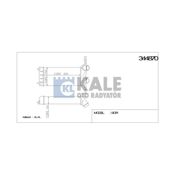 Turbo Radyatörü 308-3008-5008-Partner Tepee-C4-C4(B7)-Ds4-C4 Pıcasso-Ds5-Berlıngo III Alplbrz Peugeot Partner KLE-344870 0384.N9