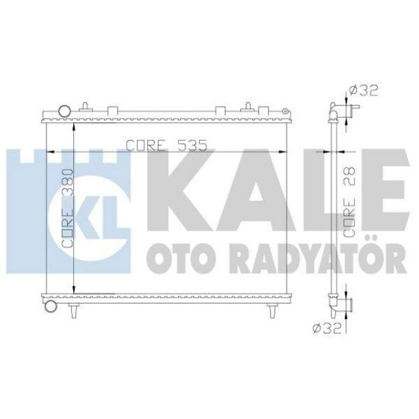 Su Radyatörü 307 307 Berlıngo 08> C4 Peugeot 3008 KLE-352400 1333.43