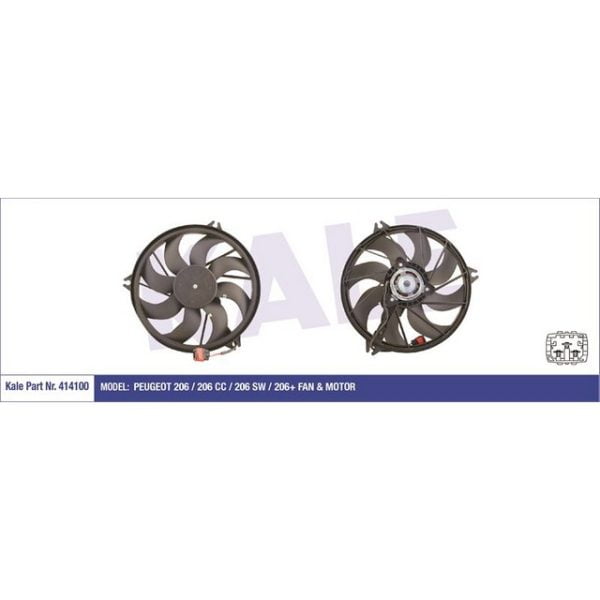 Fan Motoru 206 206 08882-> I 206 1.4 1.6 16V 02> 1.4 Hdı 08> Ac 206 98> 206 Peugeot 206 KLE-414100 1253.C9