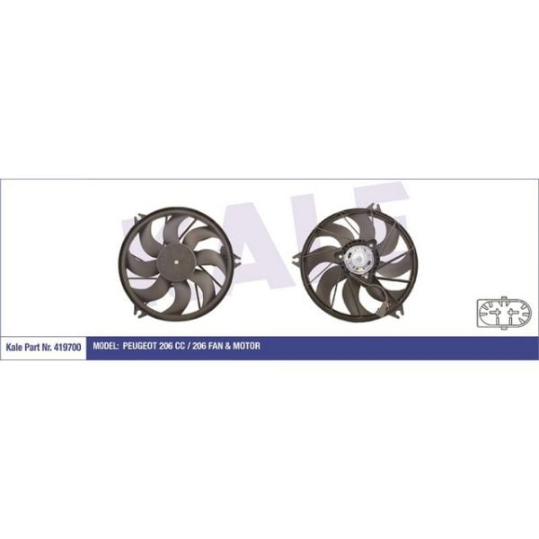 Fan Motoru 206 206 08882-> I 206 1.4 1.6 16V 02> 1.4 Hdı 08> Ac 206 98> 206 Peugeot 206 KLE-419700 1253.91