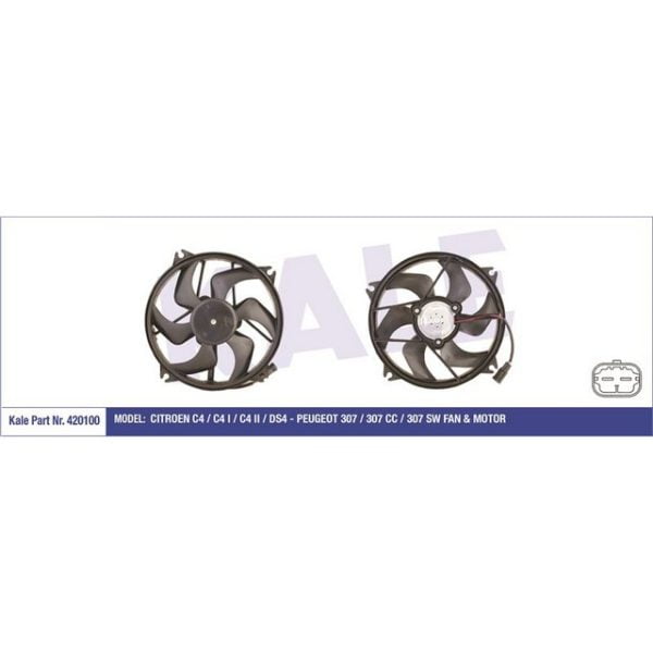 Fan Motoru 307 C4 Ds4 Peugeot 307 KLE-420100 1253.A9