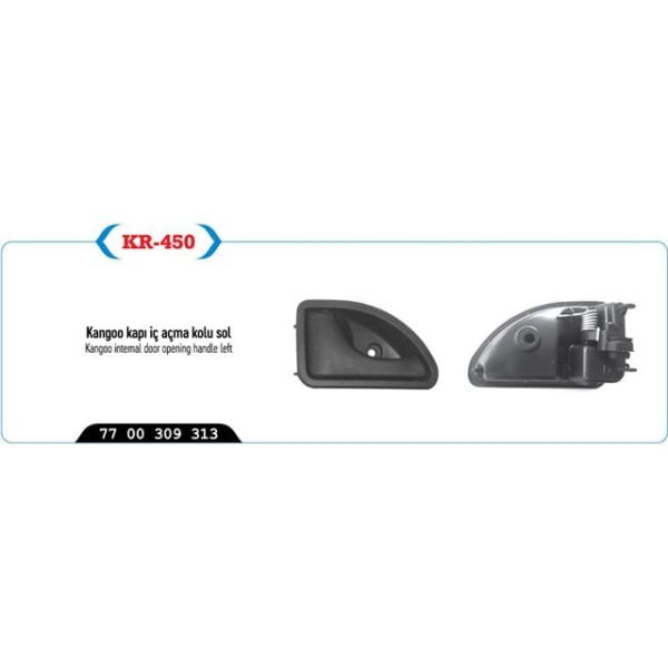 Kapı İç Açma Kolu Sol Kangoo Renault Kangoo KYP-KR-450 7700309313