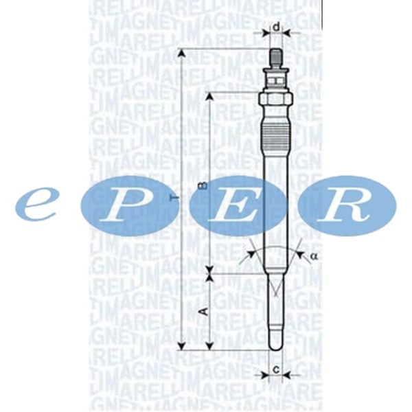 Isıtma Kızdırma Bujisi 206 307 406 407 Boxer Partner Berlıngo Jumper Jumpy Ducato Scudo Dw10 Dızel Peugeot 206 MRL-060900130606 5962.7G