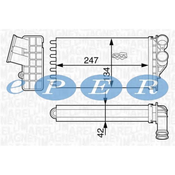 Kalorifer Radyatörü 307 Ym 05-09 307 01> C4 04- 04> Peugeot 307 MRL-350218318000 6448.N5