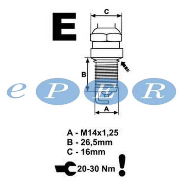 Ateşleme Bujisi 206 Gtı 206 206 207 207 307 307 406 Ym 407 C2 C3 C4 C5 C8 Evasıon Xsara II Pıcasso Peugeot 206 MRL-359000400230 5960.F3