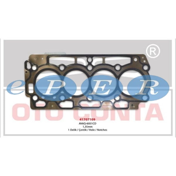 Silindir Kapak Contası 2008 207 208 3008 308 508 Expert III Partner Tepee Berlıngo C3 C4 C5×7 C-Elysee Ds3 Ds4 Ds5 Jumpy Dv6C 1.6Hdı Euro5 1.35Mm Peugeot 208 OTC-41707109 0209JQ