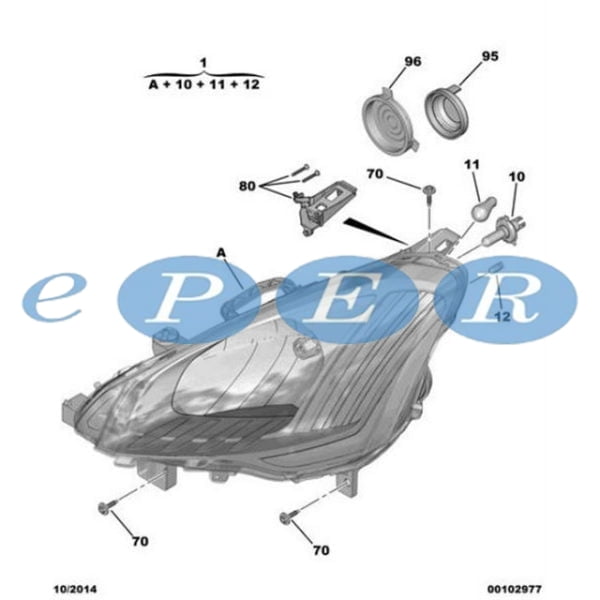 Far Sol Partner Tepee Berlıngo III Citroen Berlingo PSA-9806306180 9806306180