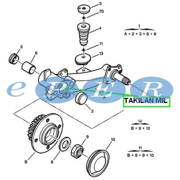 Torsiyon Mili Partner Berlıngo II Peugeot Partner REP-5148065 5148.G1