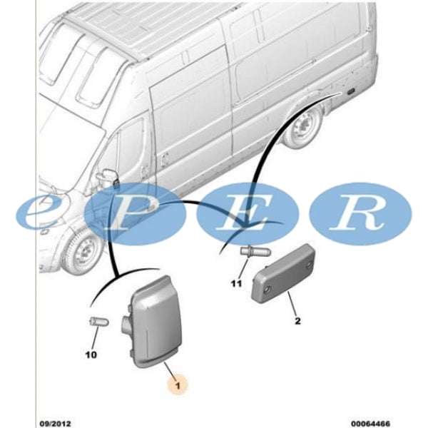 Dikiz Ayna Sinyali Sol Boxer III 06- Jumper Ducato Çiftli Peugeot Boxer REP-8154020 6325.H0