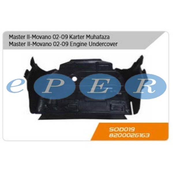 Karter Muhafazası Plastik Master II Movano 02-09 Renault Master SDS-019 8200026163