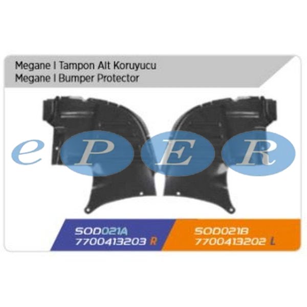 Tampon Bakaliti Sol Megane Şase Koruyucu Renault Megane SDS-021B 7700413202
