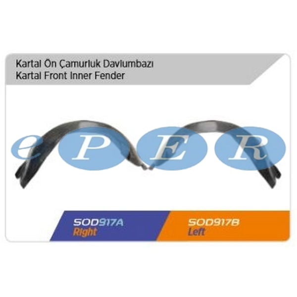 Çamurluk Davlumbazı Ön Sağ M131 Kartal Fiat M131 SDS-917A