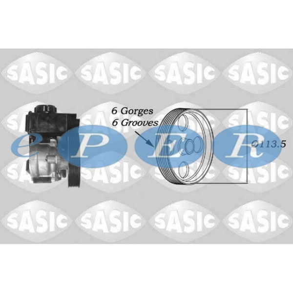 Direksiyon Pompası Kasnak 113Mm Partner II 03-08 03> Berlıngo 1.9 2.0 Hdı Dw8B 1.9D Peugeot Partner SSC-7070004 4007.HY
