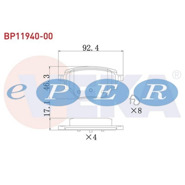 Fren Balatası Arka Peugeot 208 II - 2008 1.2 Puretech 1.5 Bluehdı 2019- Opel Corsa F 1.2 1.5 D 2019- Peugeot 2008 VKA-BP11940-00 1664737180