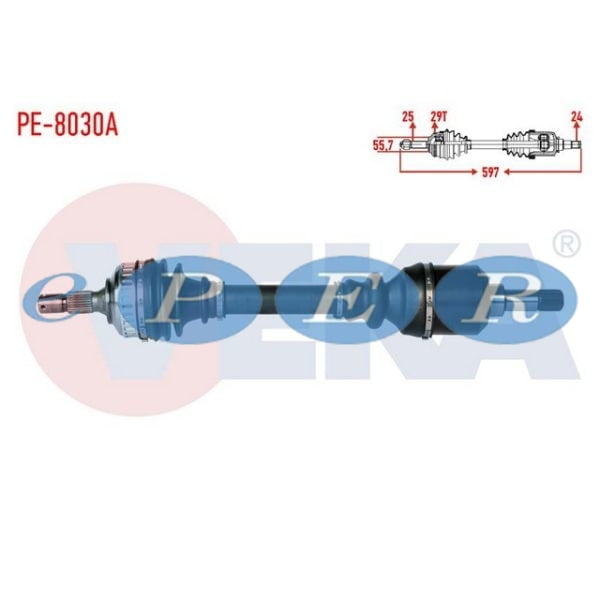 Komple Aks Sol Ön Peugeot Partner (5 5F) 2.0 Hdı Abslı 29 Dıs Uzunluk 597 Mm 1996-2008 Peugeot Partner VKA-PE-8030A PE3274