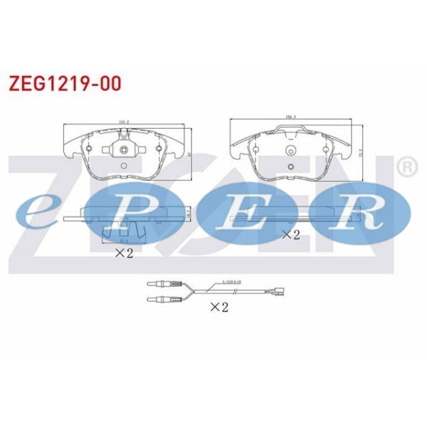 Fren Balata Ön Fıslı Cıtroen C5 III (Rd) 1.6 Hdı 2008-2015 Mondeo Iv 2.0İ 2007-2014 1.6 Tdcı Freelander II 2.2 Td4 2006-2014 S60 1.6 D 2010- Jaguar Xk 4.2İ 2006- Citroen C5 ZGN-ZEG1219-00 24084