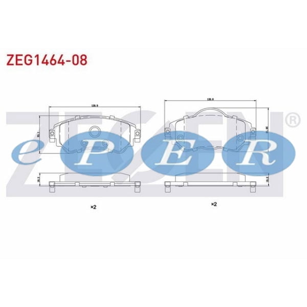 Fren Balata Ön Cıtroen C4 (B7) 1.4 2009- Citroen C4 ZGN-ZEG1464-08 WDB572
