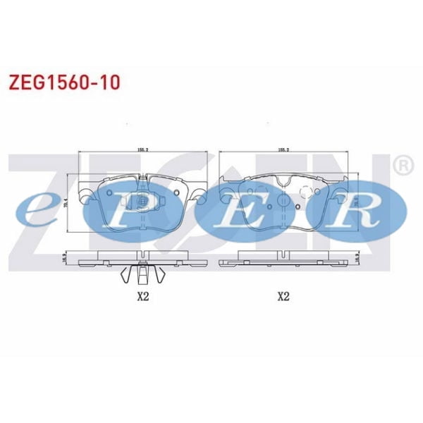 Fren Balata Ön Peugeot 3008 Suv 1.6 Bluehdı 2016- Rıfter (K9) 1.5 Hdı 2019- Cıtroen C4 Pıcasso II 1.6 2013- Opel Grandland (A18) 1.6 Cdtı 2017- Peugeot Rifter ZGN-ZEG1560-10 1560-10